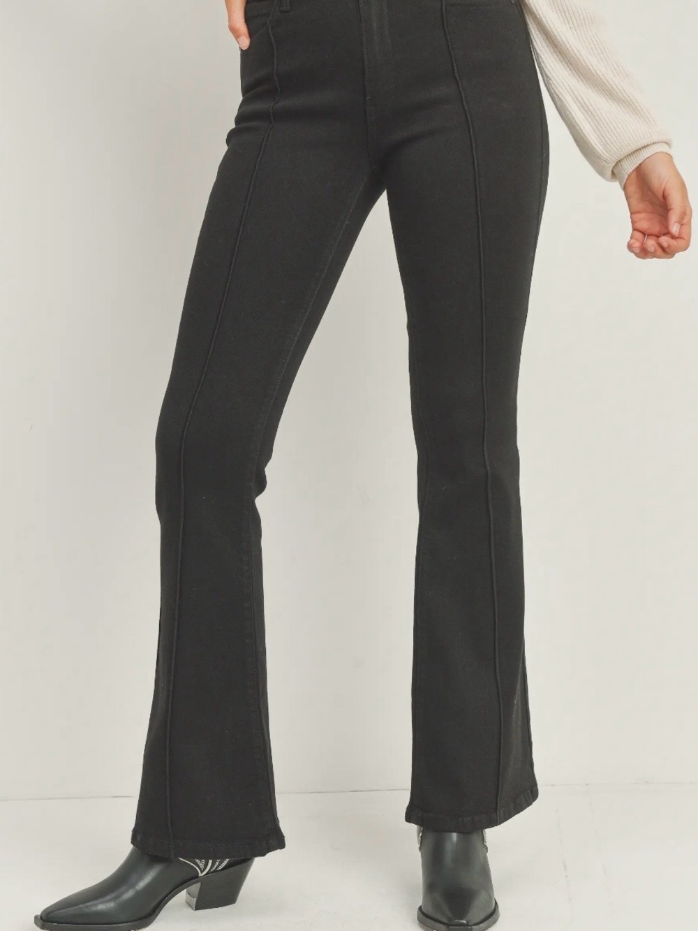 Just Black High-Rise Black Flared Women’s Jeans